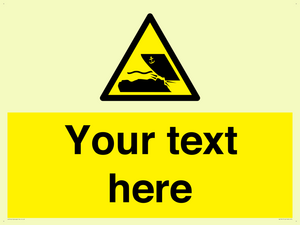 Custom Warning submerged objects in watercraft areas